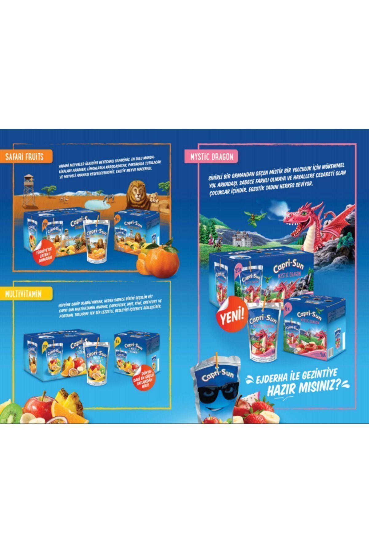 Caprisun Multi Vitamin 200mlx20 Meyve Suyu (1 KOLİ) Caprisun Multi Vitamin 200mlx20 Meyve Suyu (1 KOLİ)