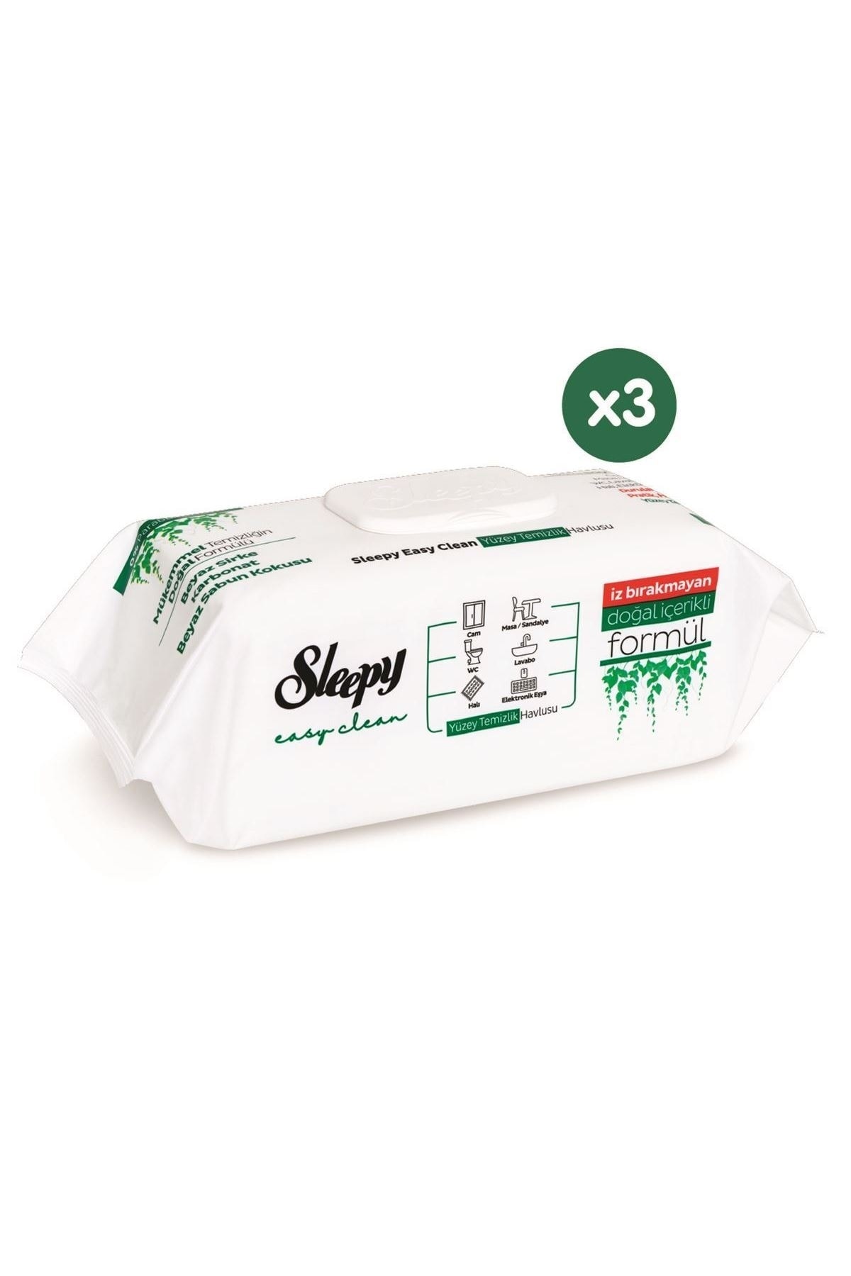 Sleepy Easy Clean Yüzey Temizlik Havlusu 3x100 (300 Yaprak) Sleepy Easy Clean Yüzey Temizlik Havlusu 3x100 (300 Yaprak)