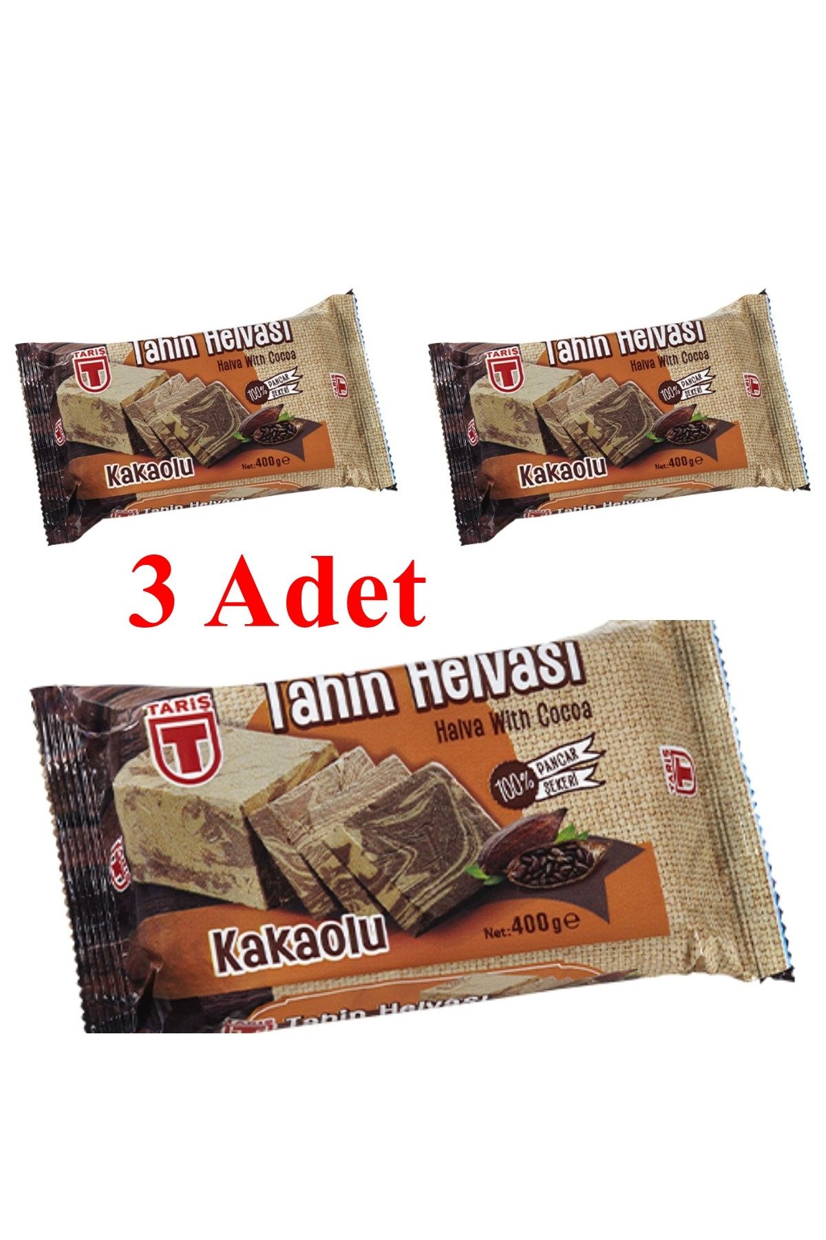 Kakaolu Tahin Helva 400 Gr 3 Adet Kakaolu Tahin Helva 400 Gr 3 Adet