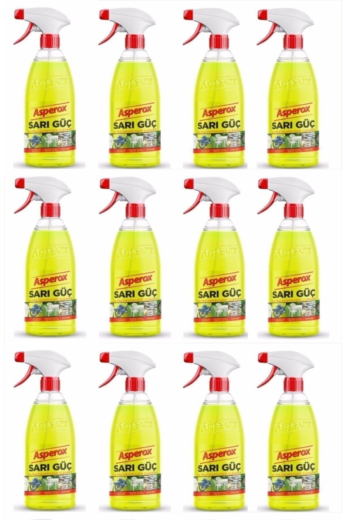 ASPEROX Sarı Güç Ultra Yağ Çözücü 1 Lt Sprey 1 Koli 12 Adet ASPEROX Sarı Güç Ultra Yağ Çözücü 1 Lt Sprey 1 Koli 12 Adet