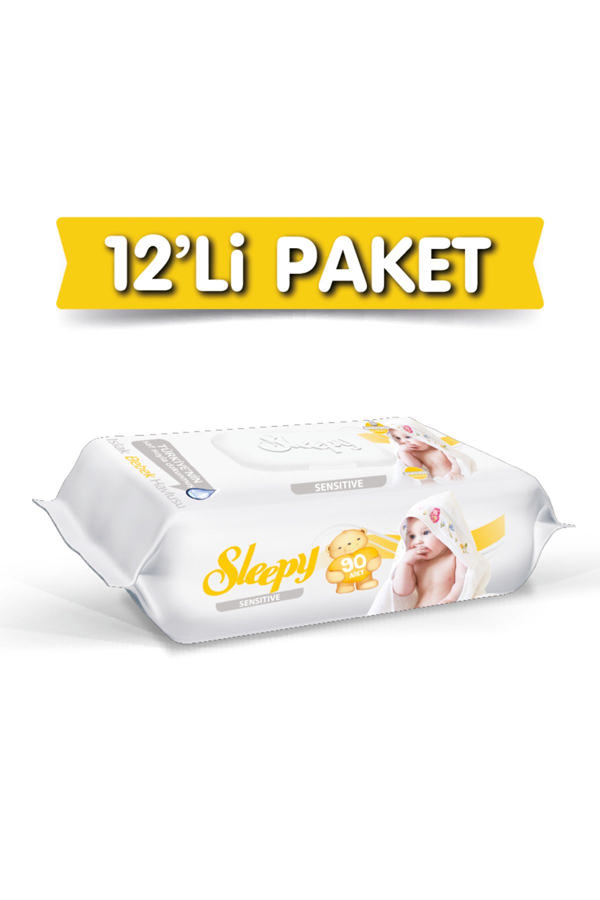 Sleepy Sensitive Islak Havlu 12x90 Lı 12 Paket 1080 Yaprak Sleepy Sensitive Islak Havlu 12x90 Lı 12 Paket 1080 Yaprak