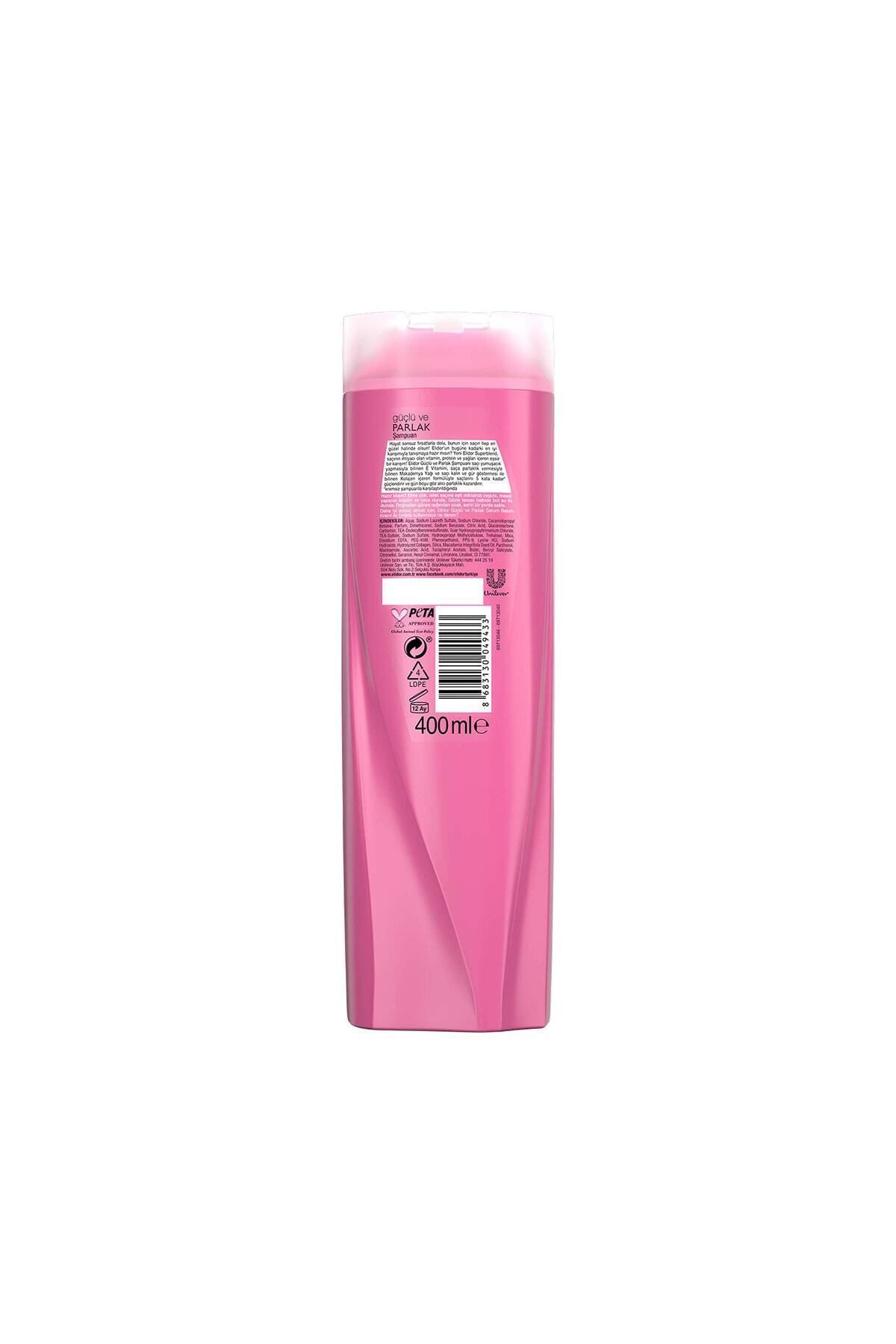 Elidor Superblend 2`si 1 Arada Şampuan ve Saç Bakım Kremi Güçlü ve Parlak 400 ML x3 Elidor Superblend 2`si 1 Arada Şampuan ve Saç Bakım Kremi Güçlü ve Parlak 400 ML x3
