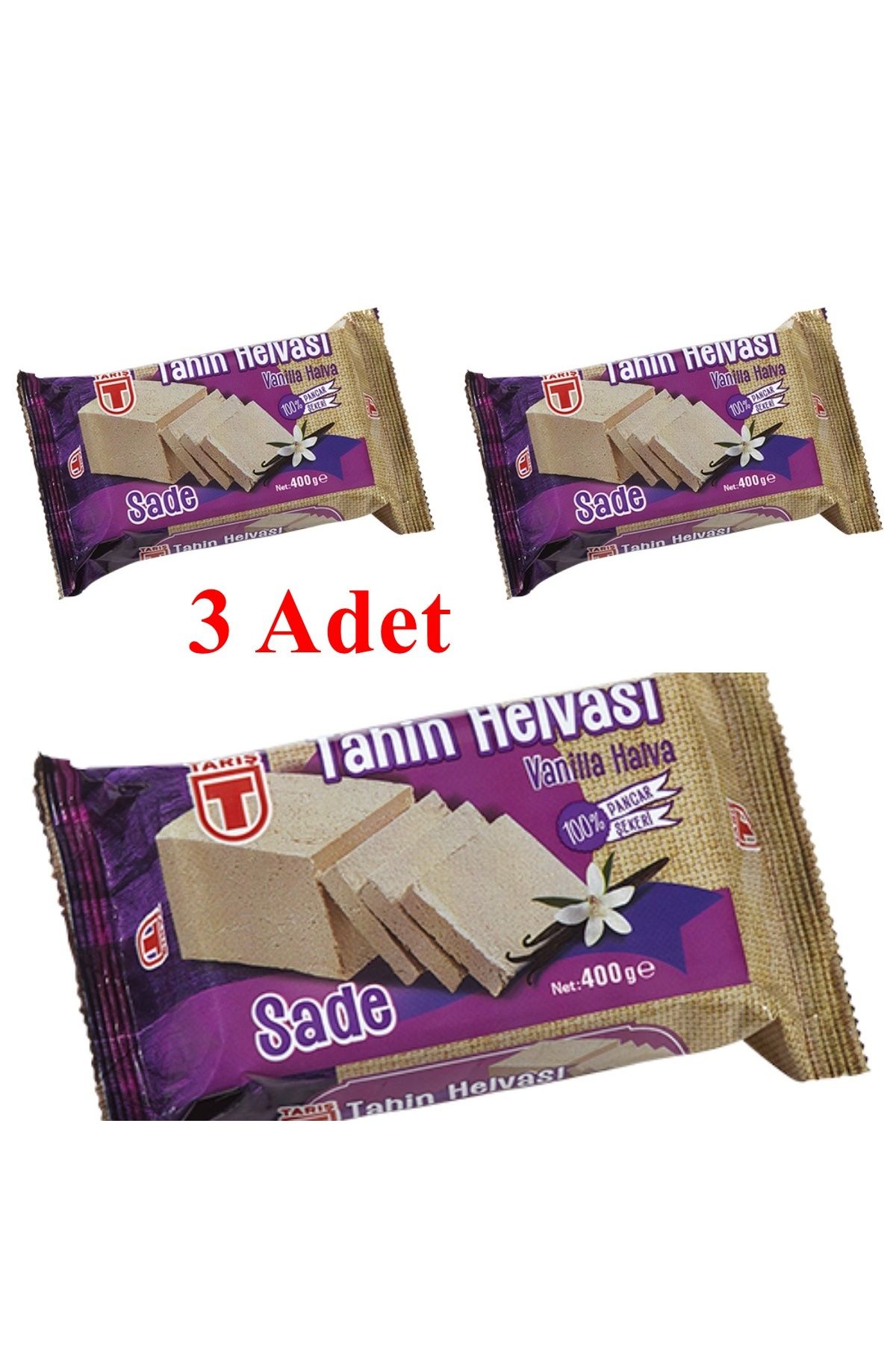 Tarpaz Sade Tahin Helva 400 Gr 3 Adet Tarpaz Sade Tahin Helva 400 Gr 3 Adet