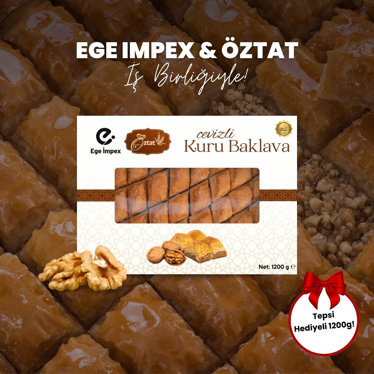 Öztat Tepsi Hediyeli Hazır Kuru Baklava 1200 Gr (3 kg) Öztat Tepsi Hediyeli Hazır Kuru Baklava 1200 Gr (3 kg)