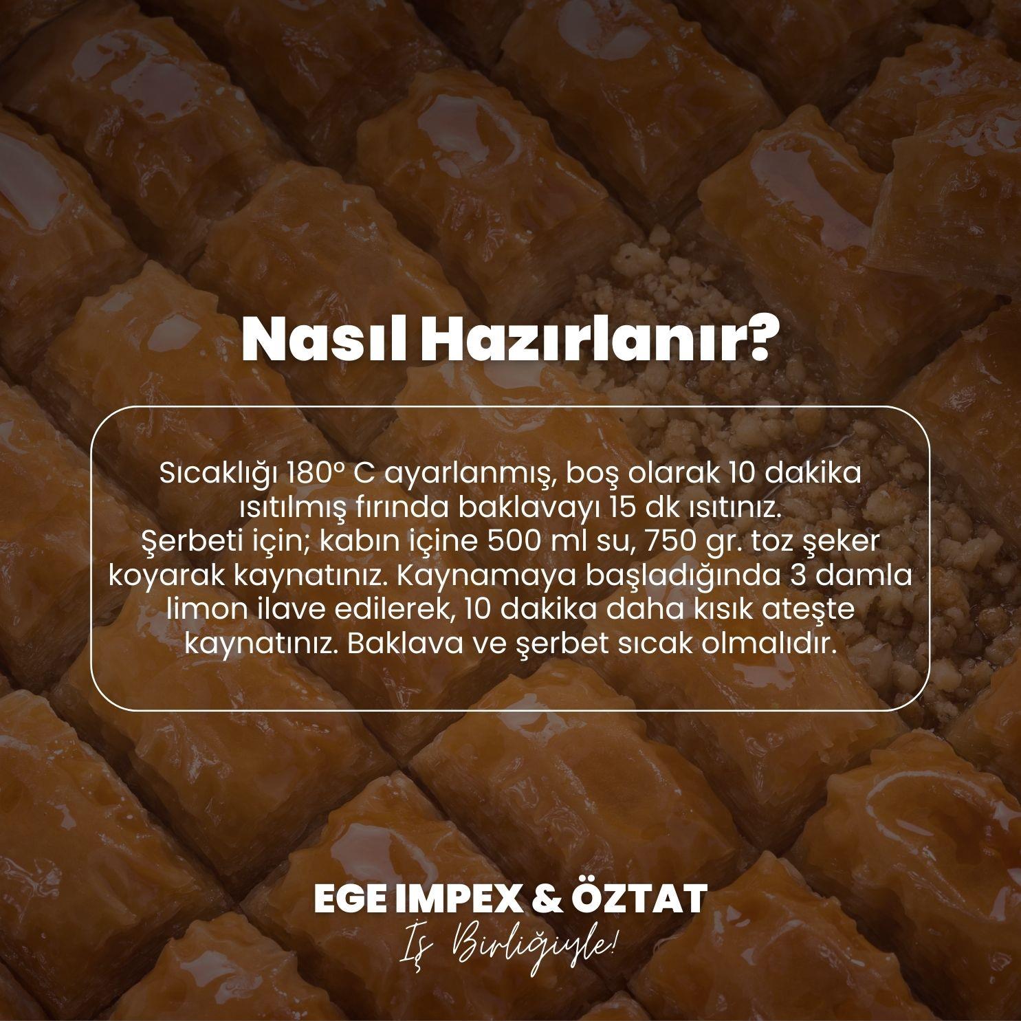 Öztat Tepsi Hediyeli Hazır Kuru Baklava 1200 Gr (3 kg) Öztat Tepsi Hediyeli Hazır Kuru Baklava 1200 Gr (3 kg)