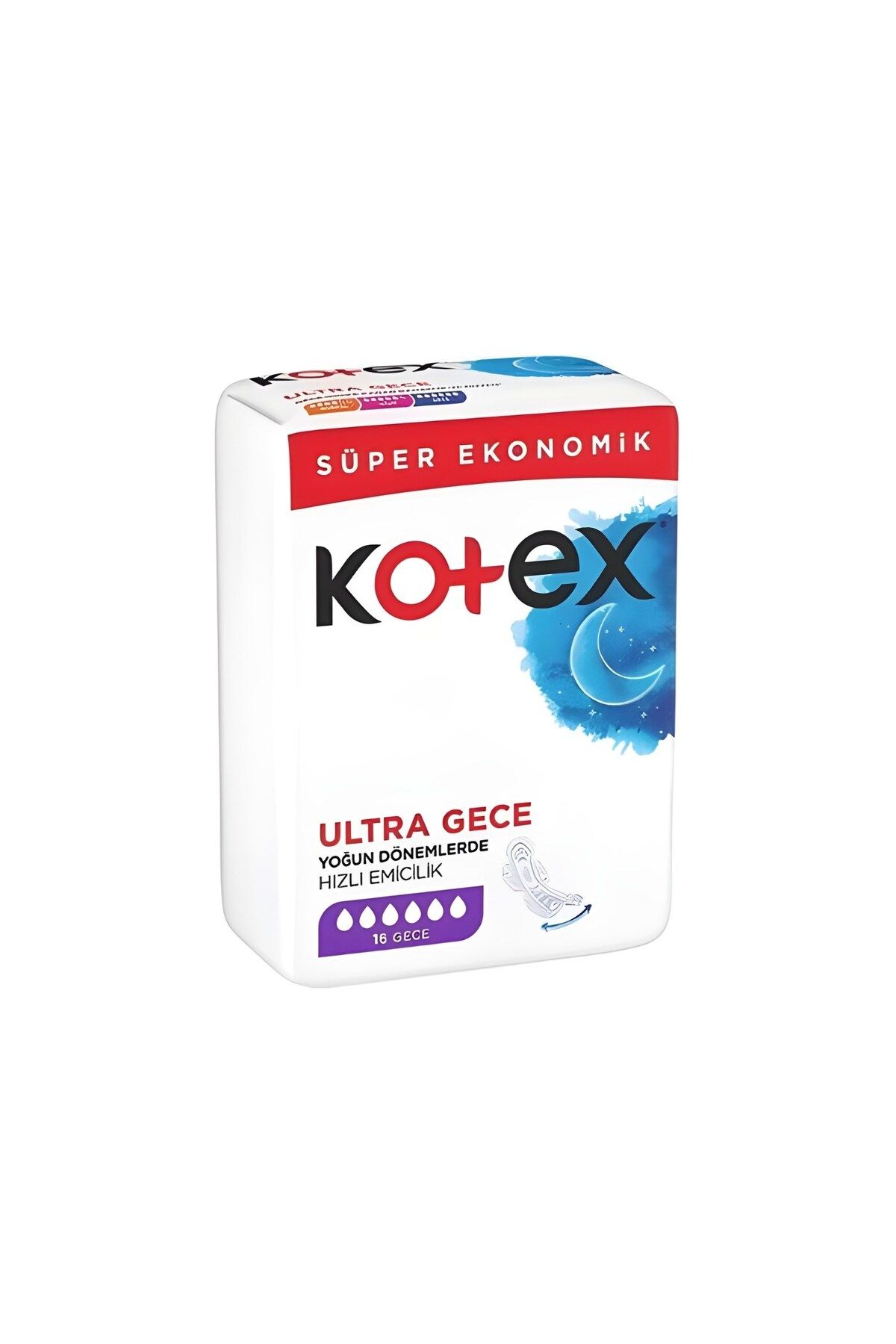 Kotex Ultra Süper Eko Gece 16 Lı X 6 Adet Kotex Ultra Süper Eko Gece 16 Lı X 6 Adet
